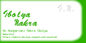 ibolya makra business card